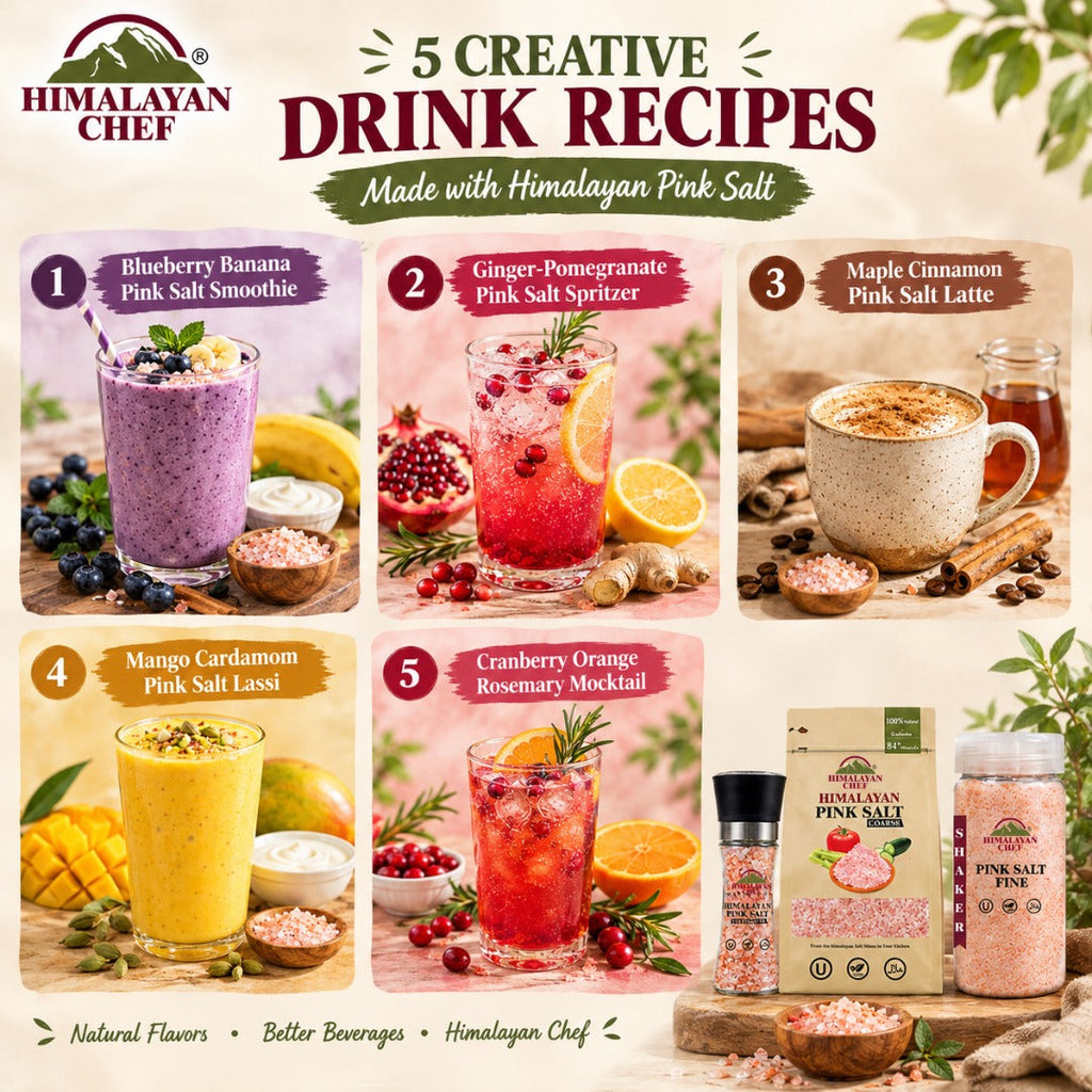 5 Creative Drink Recipe Ideas Using Himalayan Pink Salt in the USA