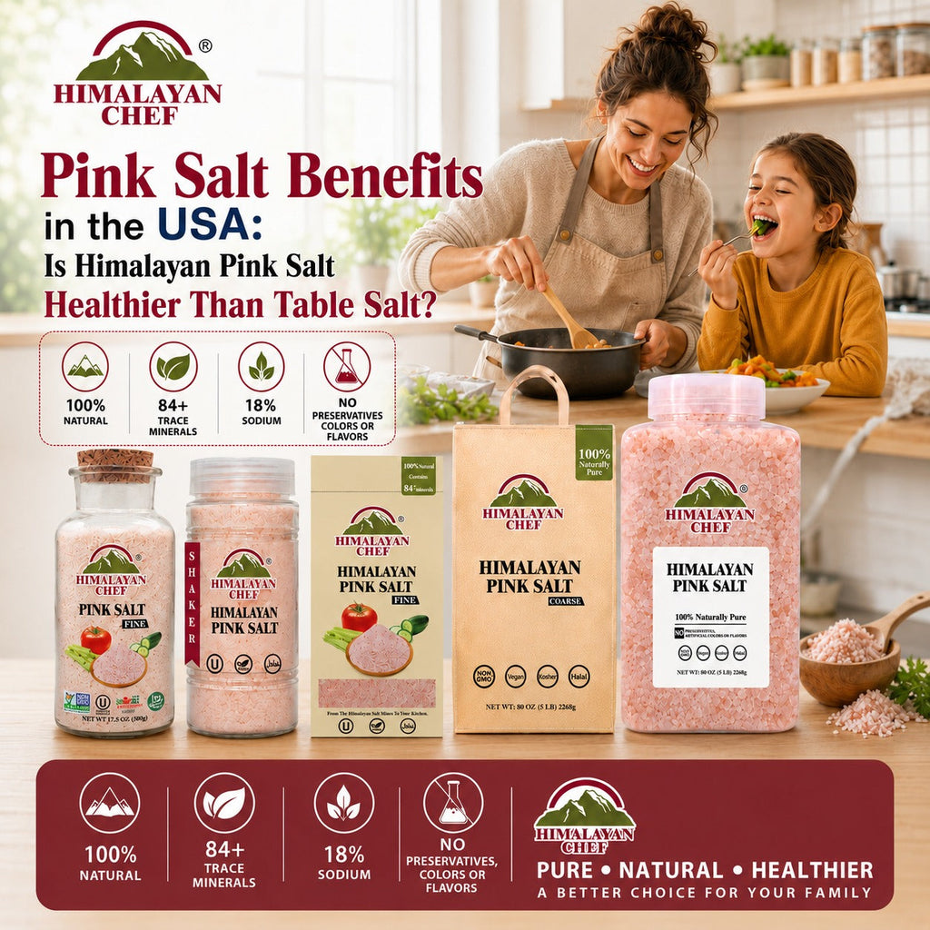 Pink Salt Benefits in the USA: Is Himalayan Pink Salt Healthier Than Table Salt?
