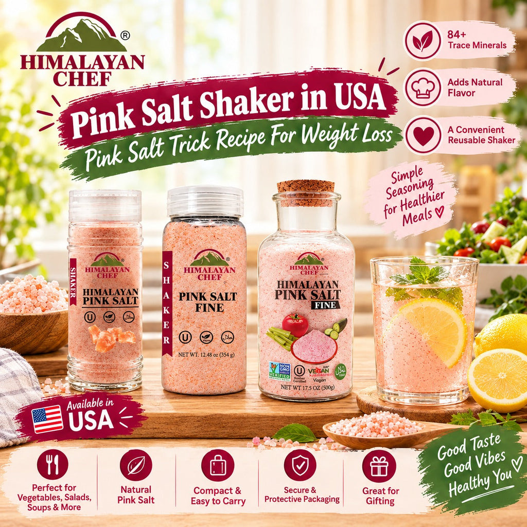 Pink Salt Shaker in USA | Pink Salt Trick Recipe For Weight Loss