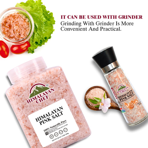 Himalayan Chef - Pink Salt Coarse Large Plastic Jar - 5 lbs