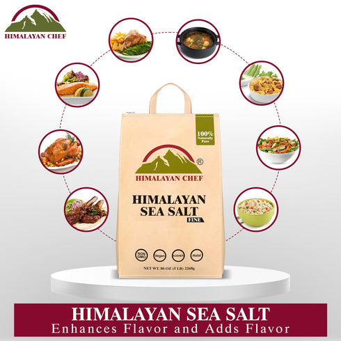 Himalayan Chef Sea Salt Fine - 5 lb Bag
