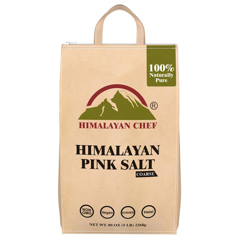 Himalayan Chef Pink Salt Coarse - 5 lbs Bag