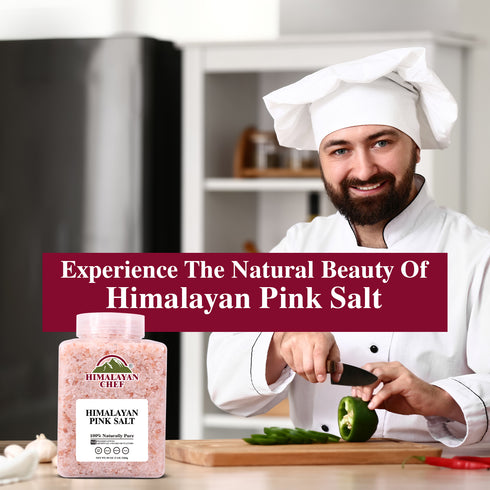 Himalayan Chef - Pink Salt Coarse Large Plastic Jar - 5 lbs