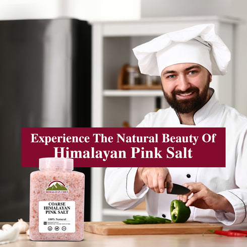 Pink Salt Coarse Large Plastic Jar - 5 lbs | Himalayan Chef