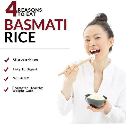 Himalayan Chef Premium White Basmati Rice - 2 Lbs Bag | Pack of 5