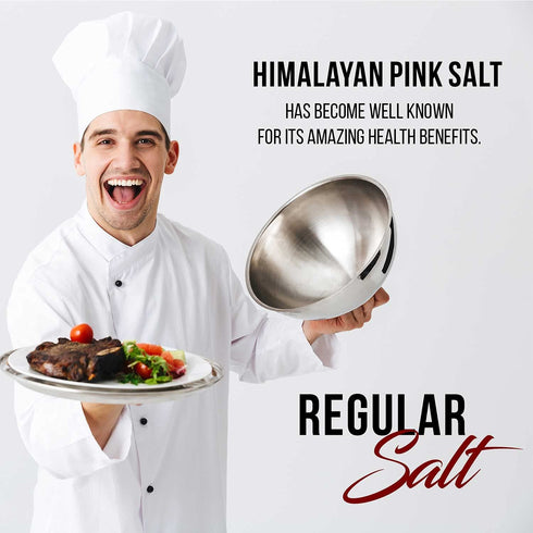 Pink Salt Fine Large Glass Shaker - 1.1 lbs | Himalayan Chef