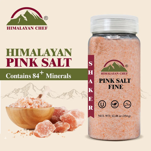 Himalayan Chef, Pink Salt Fine Plastic Shaker- 0.78 lbs
