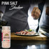 Pink Salt Fine Large Glass Shaker - 1.1 lbs | Himalayan Chef