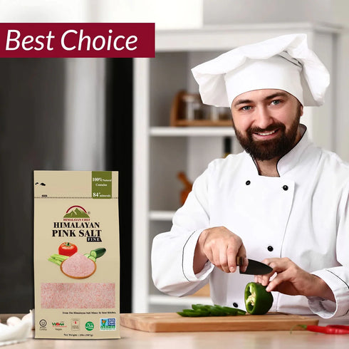 Himalayan Chef Pink Salt Fine Grain - 1 lbs Bag