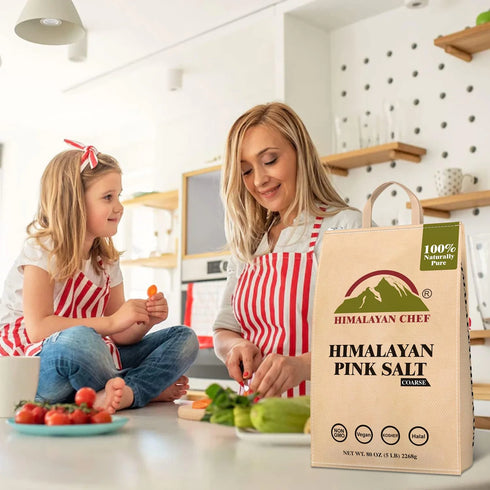 Himalayan Chef Pink Salt Coarse - 5 lbs Bag