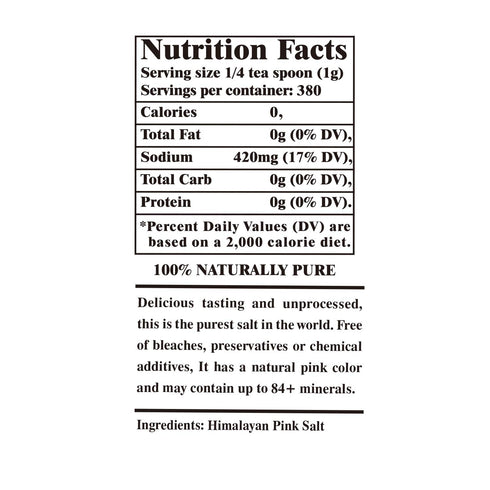 Pink Salt Coarse Large Glass Grinder - 0.81 lbs | Himalayan Chef