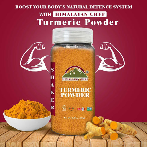 Himalayan Chef Shaker Variety Pack (Turmeric Powder, Black Pepper, Garlic Salt Powder & Red Crushed Pepper)