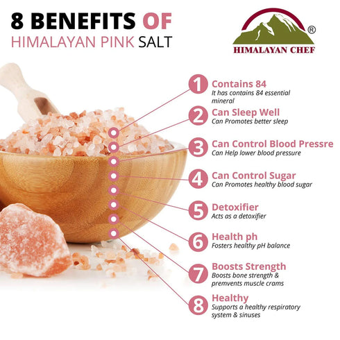 Himalayan Chef Pink Salt Fine Grain - 1 lbs Bag