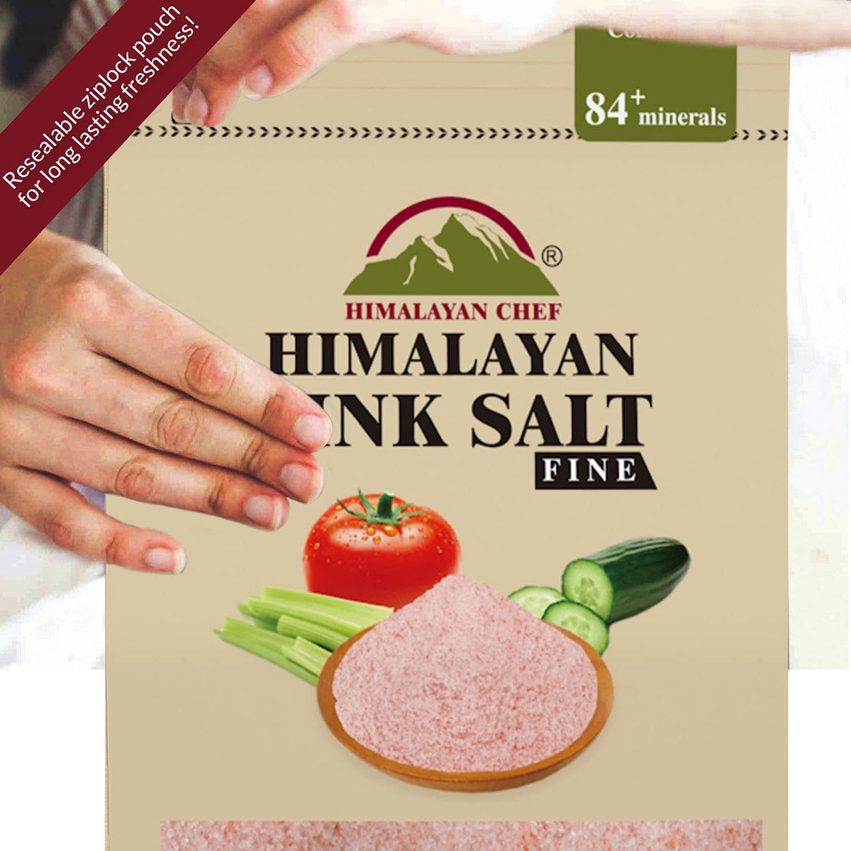 Himalayan Chef Pink Salt Square Plastic Grinder - 13 oz & Reviews