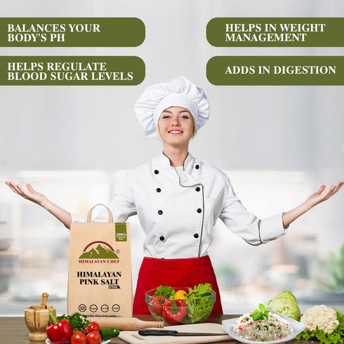 Himalayan Chef Pink Salt Fine - 8 lbs Bag