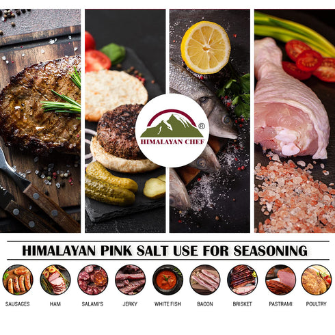 Pink Salt Coarse Large Glass Grinder - 0.81 lbs | Himalayan Chef