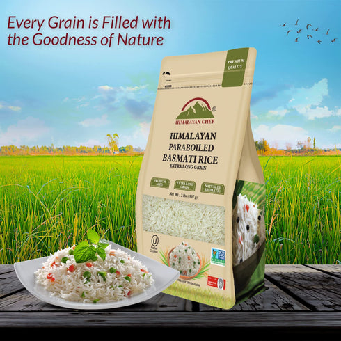 Himalayan Parboiled Basmati Rice - 2 lbs | Himalayan Chef