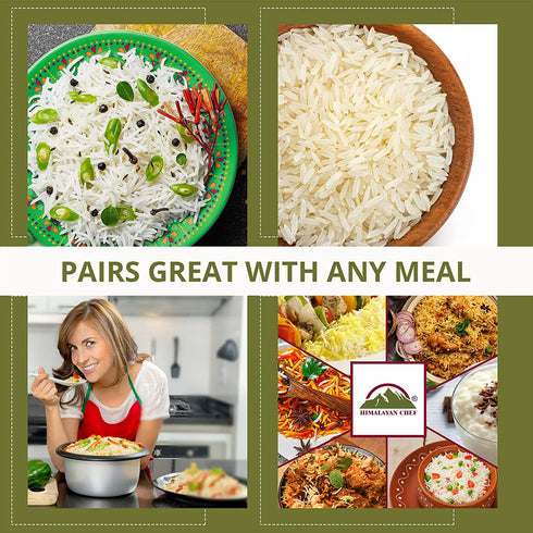 HIMALAYAN CHEF Extra Long Grain Super Kernel Basmati Rice | 10 lbs