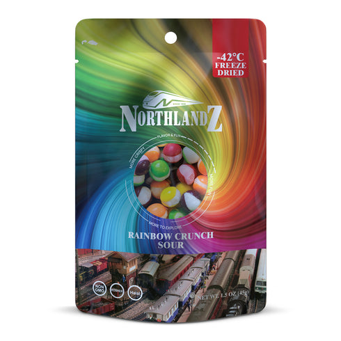 NORTHLANDZ Freeze Dried Candy | RAINBOW CRUNCH SOUR - 10 Bags