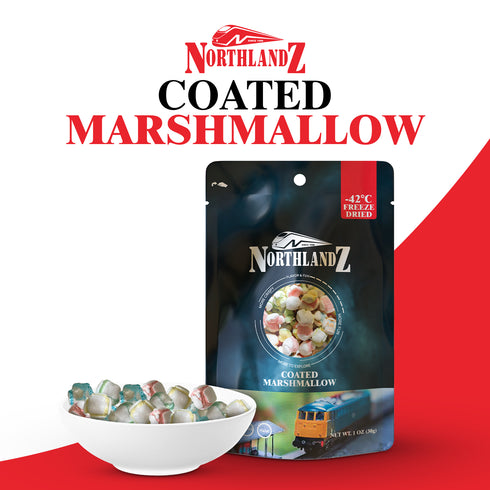 NORTHLANDZ Freeze Dried Candy, COATED MARSHMALLOW comets | Light & Fluffy with a Crunch (1oz)