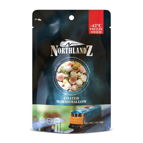 NORTHLANDZ Freeze Dried Candy, COATED MARSHMALLOW comets | Light & Fluffy with a Crunch (1oz)