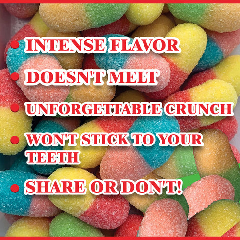 NORTHLANDZ Freeze Dried CRAWLER CANDY | Sweet & Sour Gummy Candy with a Crunch 1oz/each