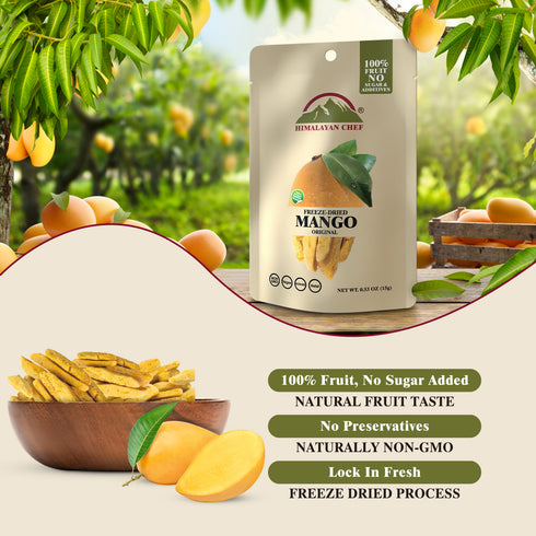 Himalayan Chef Freeze-Dried Mango Crisp - 20g