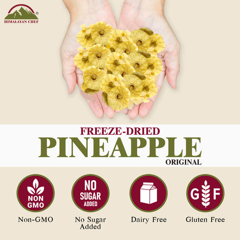 Himalayan Chef Freeze-Dried Pineapple Crisp - 10 Bags