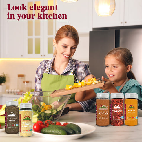 Himalayan Chef Natural Spices Shaker Variety Pack, All Purpose Seasonings Cooking - Pack of 5