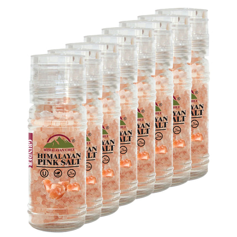 Himalayan Chef Pink Salt Coarse Refillable Grinder - 4.2 ouces