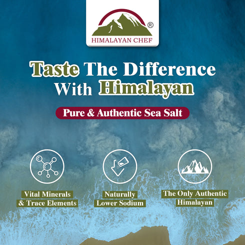 Himalayan Chef Sea Salt Fine - 3 lbs Bag | Pack of 4