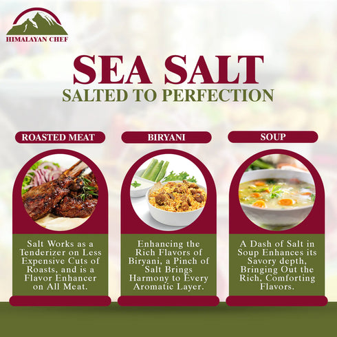 Himalayan Chef Sea Salt, Coarse Grain, 5 Pound Bag