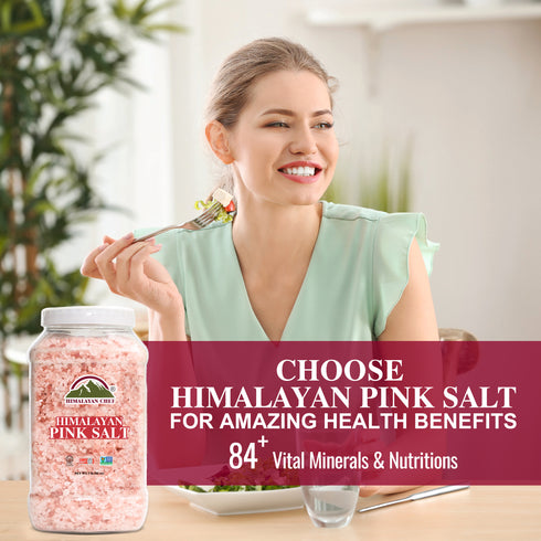 Pink Salt Coarse Large Plastic Jar - 5 lbs | Himalayan Chef