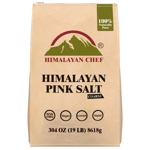 Himalayan Chef Pink Salt Corase - 19 lbs Bag