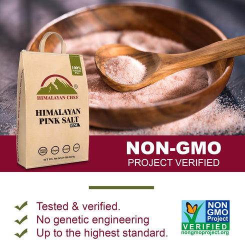 Himalayan Chef Pink Salt Fine - 19 lbs Bag