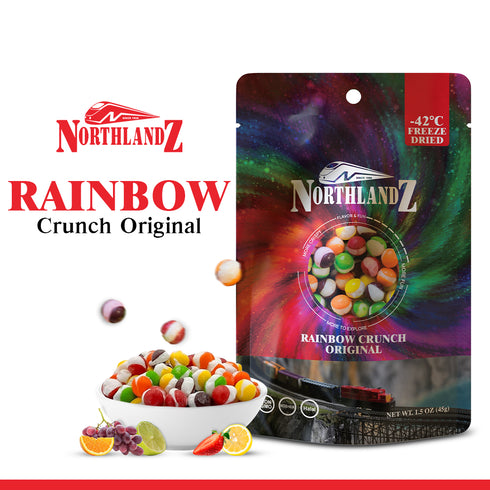 NORTHLANDZ Freeze Dried Candy | RAINBOW CRUNCH ORIGINAL - 10 Bags