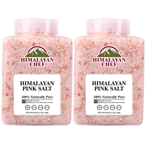 Himalayan Chef - Pink Salt Coarse Large Plastic Jar - 5 lbs