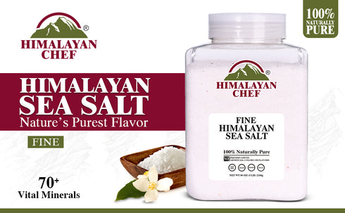 Himalayan Chef Sea Salt Fine Grain, 5 lbs Jar