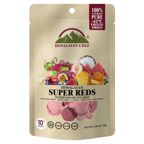Himalayan Chef Super Reds Freeze-Dried Fruit Crisps - 10 Bags