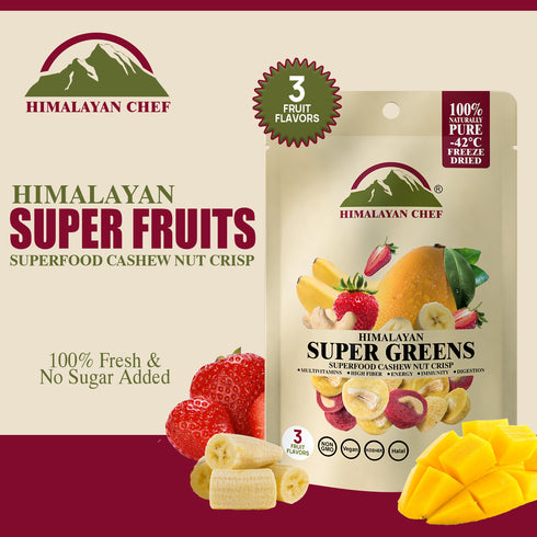 Himalayan Chef Super Reds Freeze-Dried Fruit Cashew Nut Crisps, 30g