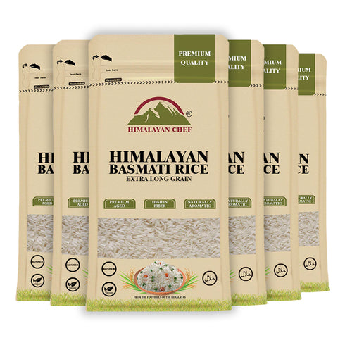 Himalayan Chef Basmati Rice - 2 lbs | Pack of 6