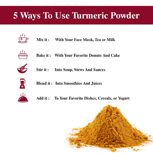 Turmeric Powder Plastic Shaker - 0.39 lbs | Himalayan Chef