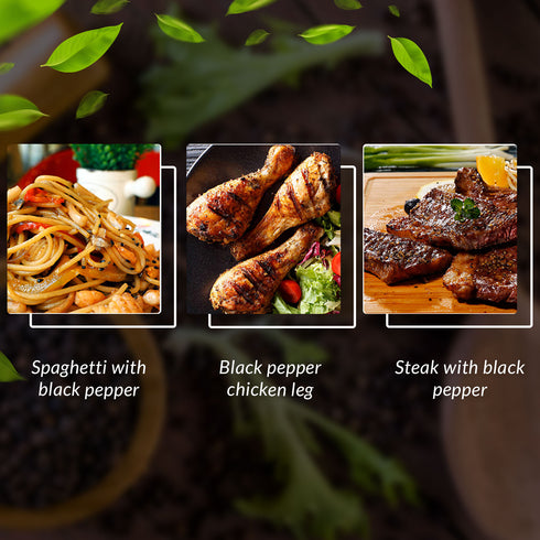 Black Pepper Powder Plastic Shaker - 0.38 lbs | Himalayan Chef