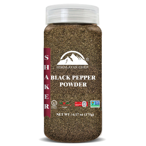 Black Pepper Powder Plastic Shaker - 0.38 lbs | Himalayan Chef