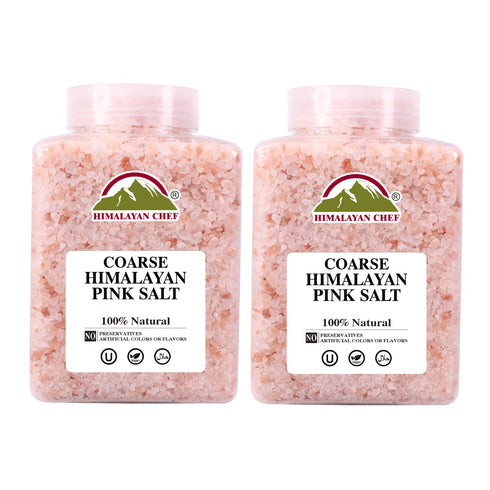 Pink Salt Coarse Large Plastic Jar - 5 lbs | Himalayan Chef