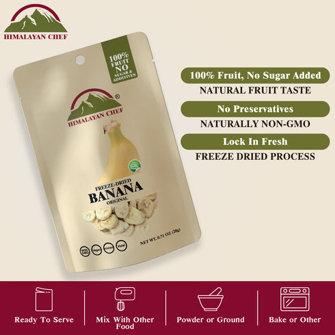 Himalayan Chef Freeze-Dried Banana Crisp - 20g