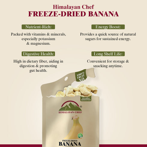 Himalayan Chef Freeze-Dried Banana Crisp - 20g