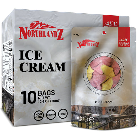 NORTHLANDZ Freeze Dried ICE CREAM - 10 Bags