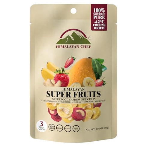 Himalayan Chef Super Reds Freeze-Dried Fruit Cashew Nut Crisps, 30g