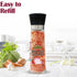Pink Salt + Onion+ Red Crushed Pepper Large Glass Grinder - 0.66 lbs. | Himalayan Chef